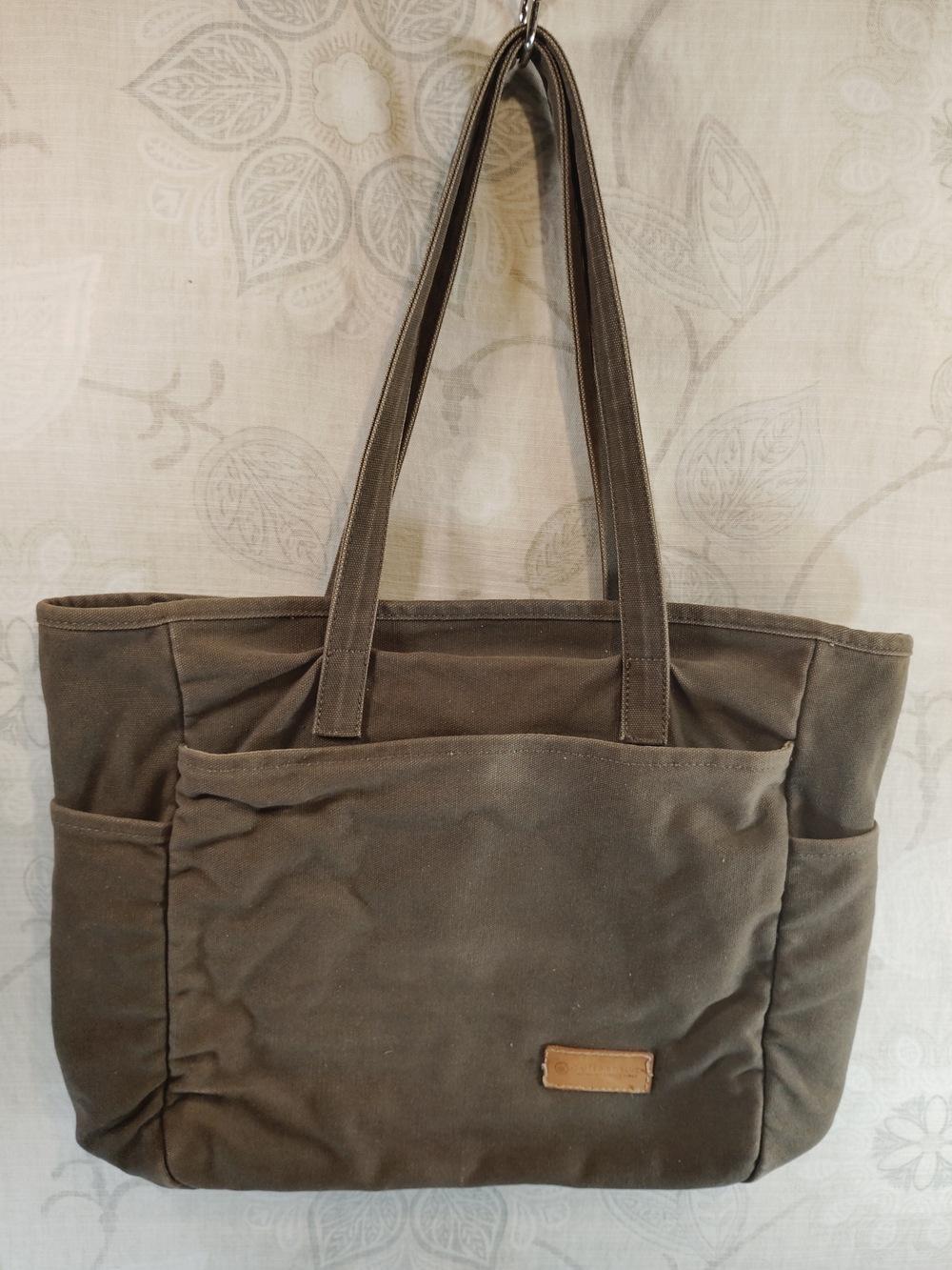 United By Blue Olive Canvas Shoulder Tote
